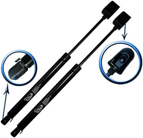 Two Rear Hatch Gas Charged Lift Supports for 06-13 Chevrolet Corvette Z06 Coupe, 09-13 Chevrolet Corvette ZR1 Coupe, 05-13 Chevrolet Corvette Base Coupe. Left and Right Side. LSC-0677-2