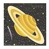 Fun Express Outer Space Party Beverage Napkins - 16 Piece Pack