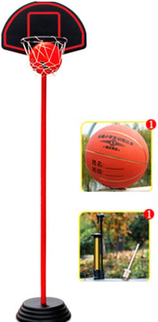 VIPO Upgraded Basketball Hoop and Stand for Kids, 135-228cm Adjustable Basketball Stand and Board with No.5 Basketball and Inflator for Teenagers