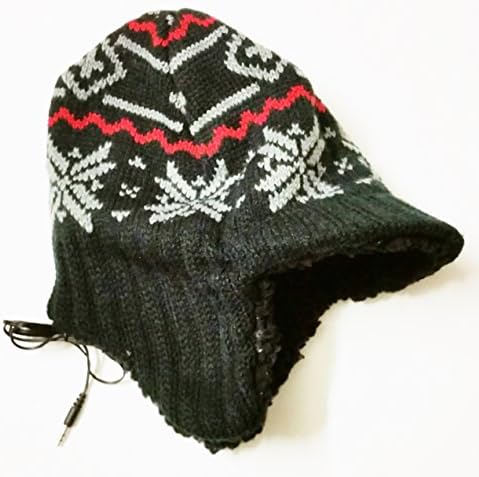 TASOM Cherokee Boys Skull Peak Cap with Built in Headphones for Cellphones or Ipod