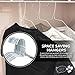 Hanger Honcho Wire Metal Clothes Hangers 100 Pack Bulk for Standard Size Shirts, Pants, Skirts, Space Saving, Non Slip,18 Inch 14.5 Gauge Ultra Thin Standard Dry Cleaner Coated Steel, White