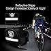 Enkeeo Strap-On Saddle Bike Bag Bicycle Seat Pack Wedge Pack Pouch Splashproof with Straps, Sealed Zipper, Reflective Stripe, Nylon Fabric for Outdoor Cycling (Black)