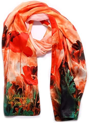 Ladies Women's Fashion Poppy Scarf-Shawl and Wraps 2018 Season Birthday,Wedding,Xmas Gift