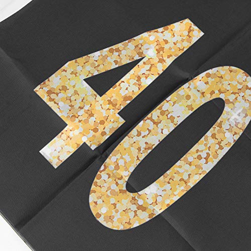 Large-Cheers-to-40-Years-Banner-Black-and-Gold-Forty-Birthday-Flag-40th-Birthday-Party-Outdoor-Decoration-98-x-16-feet