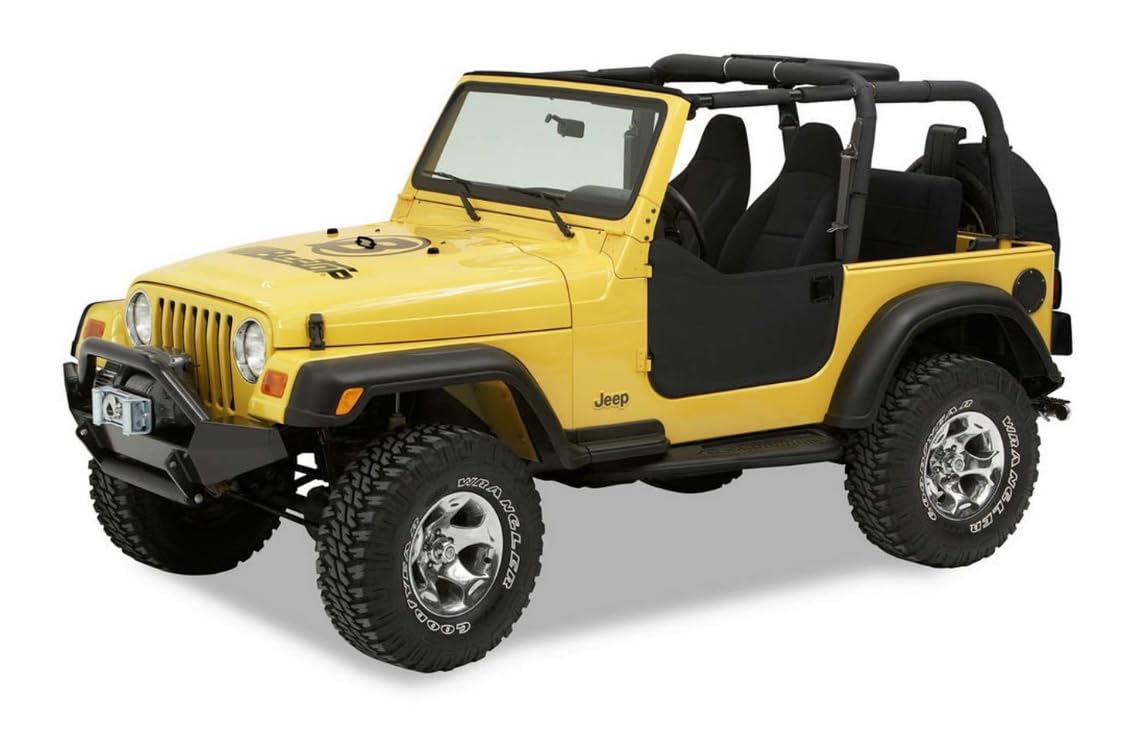 Photo 1 of Bestop Lower Fabric Doors - Jeep '97-06 Wrangler TJ (Black Diamond)