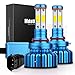 Mdatt 9006/HB4/9012 LED Headlight Bulbs - 100W 12000LM - High/Low Beam,Fog Light Bulb Conversion Kit - DOT Approved - 360 Degree - IP68 Waterpoorf