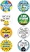 16 Adult Reward Funny Stickers (Adulting Achievements) - Perfect Gag Gift for White Elephant and Secret Santa, Birthday and Christmas Presents for Adults