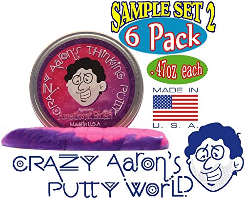 Crazy Aaron's Thinking Putty Mini Tin Gift Set Bundle (Sample Set 2) with Krypton, Twilight, Amethys - //coolthings.us