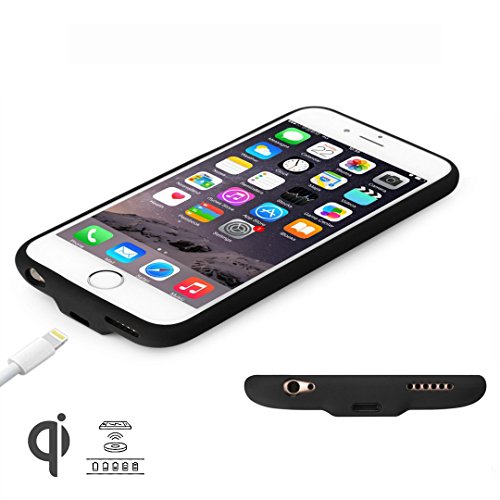 iPhone Qi Wireless Charging Receiver Case with Lightning Connector for iPhone 6, 6s, 7,Ultra-Thin Protective Back Cover with lightning charging port