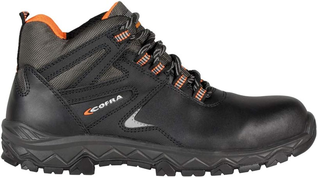 COFRA TN210000.W44 ASCENT Safety Boots S3 SRC Black/Orange Fluorescent
