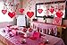 44PCS Valentine’s Day Decorations Set - Valentines Hanging Swirls Heart Garland String Photo Booth Props Rose Petals Wedding Anniversary Proposal Party Decor