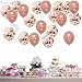Large 18 Inch, Rose Gold Confetti Balloons Kit – Pack of 20 | Rose Gold Metallic Balloons for Birthday, Baby Shower, Wedding | Chrome Rose Gold Balloons for Bachelorette Rose Gold Party Decorations