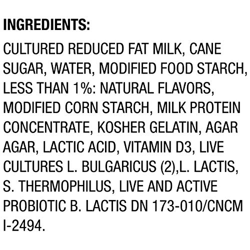 Dannon Activia Lowfat Yogurt, Vanilla, 4 Ounce (Pack of 4) Lowfat Probiotic Yogurt Snack