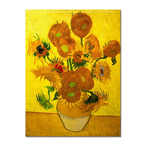 Wieco art - large modern abstract flowers giclee canvas…