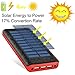 Solar charger Ruipu 24000mah Power Bank Portable charger With 3 USB Port External Battery Pack Phone Charger With 2 Flashlight For iPhone iPad Samsung HTC Cellphones Tablet And More