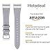 Mornex Replacement Leather Band Compatible with Fitbit Charge 2, Classic Genuine Leather Wristband for Men Women(Grey-Silver Buckle)