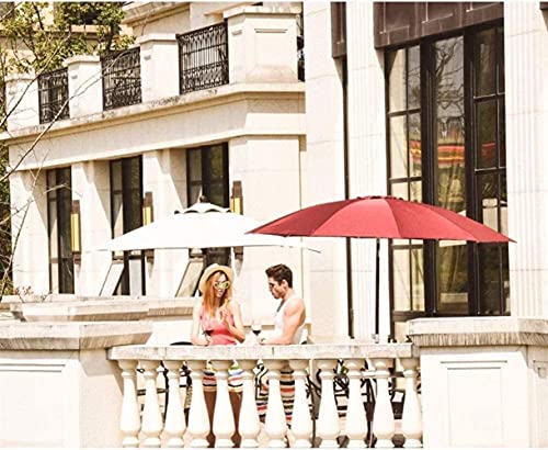 CCLLA Outdoor Sonnenschirme Patio Deluxe Outdoor Markt Regenschirm mit Neigung, versetzter Sonnenschirm für Pool, Deck… – Bild 8