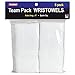 Unique Sports Wrist Towel 6 Pack - 6 inch Long Wristband, White