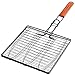 Charcoal Companion SS-100-40 Triple Fish Grilling Basket / 11 by 11 inches – Barbecue Fish Easily