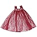 Wensltd Clearance! Doll Clothes for 18 inch Dolls Pretty Lace Dress Fits American Girl Dolls (Red)