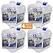 WaterStorageCube BPA-Free Collapsible Water Container 5.3 Gallon with Spigot, Camping Water Storage Carrier Jug for Outdoors Hiking Hurricane Emergency, Foldable Portable Water Canteen (4-Pack)