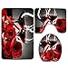 huachuangxinlHUQ Red Rose Flowers Wine Glass and Candle for Valentines Couple Decorative Soft Comfort mat Anti-Skid Absorbent Toilet Seat Cover Bath Mat Lid Cover 3pcs/Set Rugs