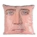 ROZKITCH Sequin Home Decor Pillow Cover Nicolas Cage Pattern Throw Pillow Case Sofa Cushion Cover 15.7