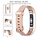 Tobfit Waterproof Sport Bands Compatible with Fit bit Alta/Alta HR/Ace, Soft TPU Replacement WristBands, Small, Rose Gold/Silver