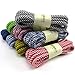 YJRVFINE 2 Pair Colorful Striped Athletic Sports Shoelaces Round Running Shoe Laces