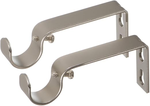 Amazon Com Ivilon Fixed Brackets For Curtain Rods For 7 8 Or 1