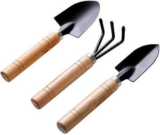 Sprießen Negro 3 unids Set Mini Herramientas de jardinería Pala ...