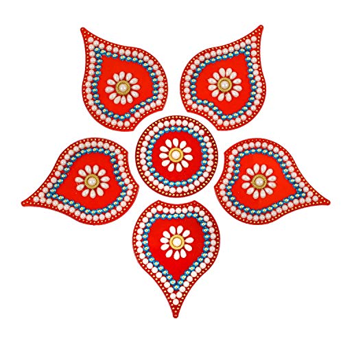 AMBA HANDICRAFT Rangoli/Home Decor/Diwali / Gift for Home/Interior Handcrafted/Floor Stickers/Wall Stickers/Wall Decoration/Floor Decoration/New Year Gift/Party. Rangoli 7