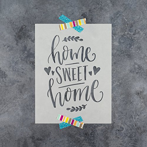 Home Sweet Home Stencil Template - Reusable Stencil with Multiple Sizes Available