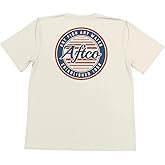 AFTCO Men's Goat Pocket T-Shirt (US, Alpha, X-Large, Regular, Regular, Cream)