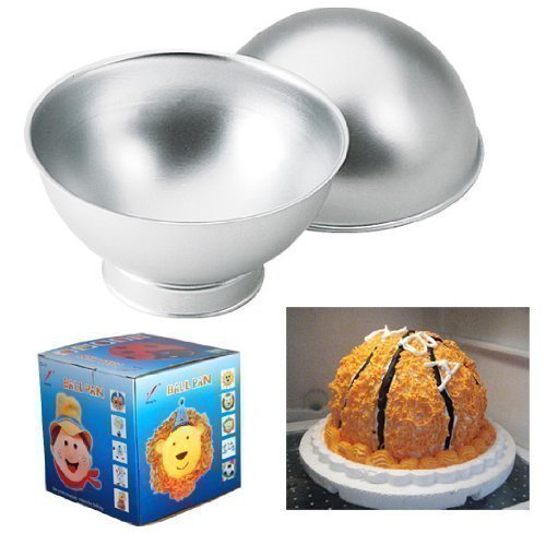 Accessotech Sports Ball Set Create 3D Cake Tennis Basket Football Tin Sponge Pan Birthday