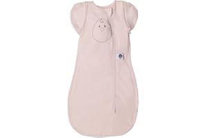 Nested Bean Zen One™ - Gently Weighted Swaddle for Babies 3-6M (13-18.5 Lbs) | Adapts for arms in/Out | Prevents startles | Aid Self-Soothing | 2-Way Zipper | Machine Washable | TOG 1.0