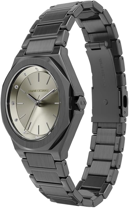 Reloj para Mujer, Movimiento de Cuarzo de Tres Agujas y Caja de 34 mm con Correa de Acero Inoxidable o Cuero
