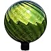 Sunnydaze Green Rippled Mirrored Surface Gazing Globe Ball, 10-Inch