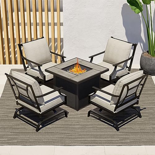 Grand patio 5Piece Outdoor Furniture Conversation Sets with 32Inch