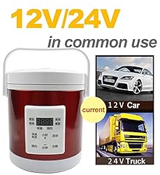 HSJ 1.6L Small Rice Cooker and Steamer, 12V/24V