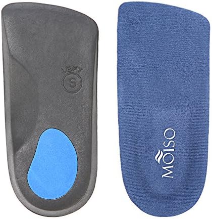 MOISO Premium 3/4 Length Orthotic Insoles for Plantar Fasciitis Flat feet with Arch Support for Men & Women