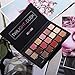 UCANBE Highly Pigmented Eyeshadow Palette 18 Colors Matte Shimmer Glitter Blendable Long Lasting Eye Shadow Palettes with Makeup Brushes Kit Beauty Cosmetics Set