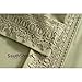Southshore Fine Living, Inc. Vilano Lace, 4-Piece, 21-Inch Extra Deep Pocket Sheet Set, Easy Care, Shrinkage Free Sheet Set with 1 Flat Sheet, 1 Fitted Sheet, 2 Pillowcases, Sage Green, King