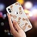 Coolwee for iPhone Xs Max Case Rose Gold Pineapple Floral Case for Women Girl Men Foil Clear Design Shiny Glitter Hard Back Case with Soft TPU Bumper Cover for Apple XS Max 6.5 inch Pineapple