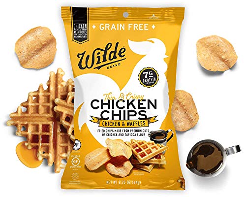 Chicken Chips Variety Pack By Wilde Brands, Chicken and Waffle, Himalayan Pink Salt, Nashville Hot, Sea Salt and Vinegar, 2.25oz Bag (4 Count) - Thumbnail 3