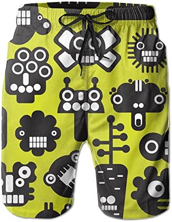 Men's Quick Dry Trendy Robot Short Pants