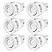 SGL 3 Inch LED Recessed Lighting Kit, IC Rated, 6x GU10 Dimmable 6w LED Bulbs Included, 2700K Warm White,Swivel, 6-Pack