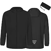 TCCFCCT Men's UPF 50+ Full Zip Sun Protection Hoodie Long Sleeve Light Jacket Sun Shirts for Men Hiking Fishing Zip Pockets