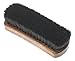 Rochester Shoe Shine Brush 6.5”, Shoe Polish Brush, Horsehair Brush for Shoe Polish, Black Bristles