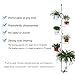 Indoor Plant Storage, FOME 7-Layer Metal Spring Single Pole Stand Corner Flower Display Rack Plant Storage Shelf Hanging Plant Stand Planter Rack Indoor